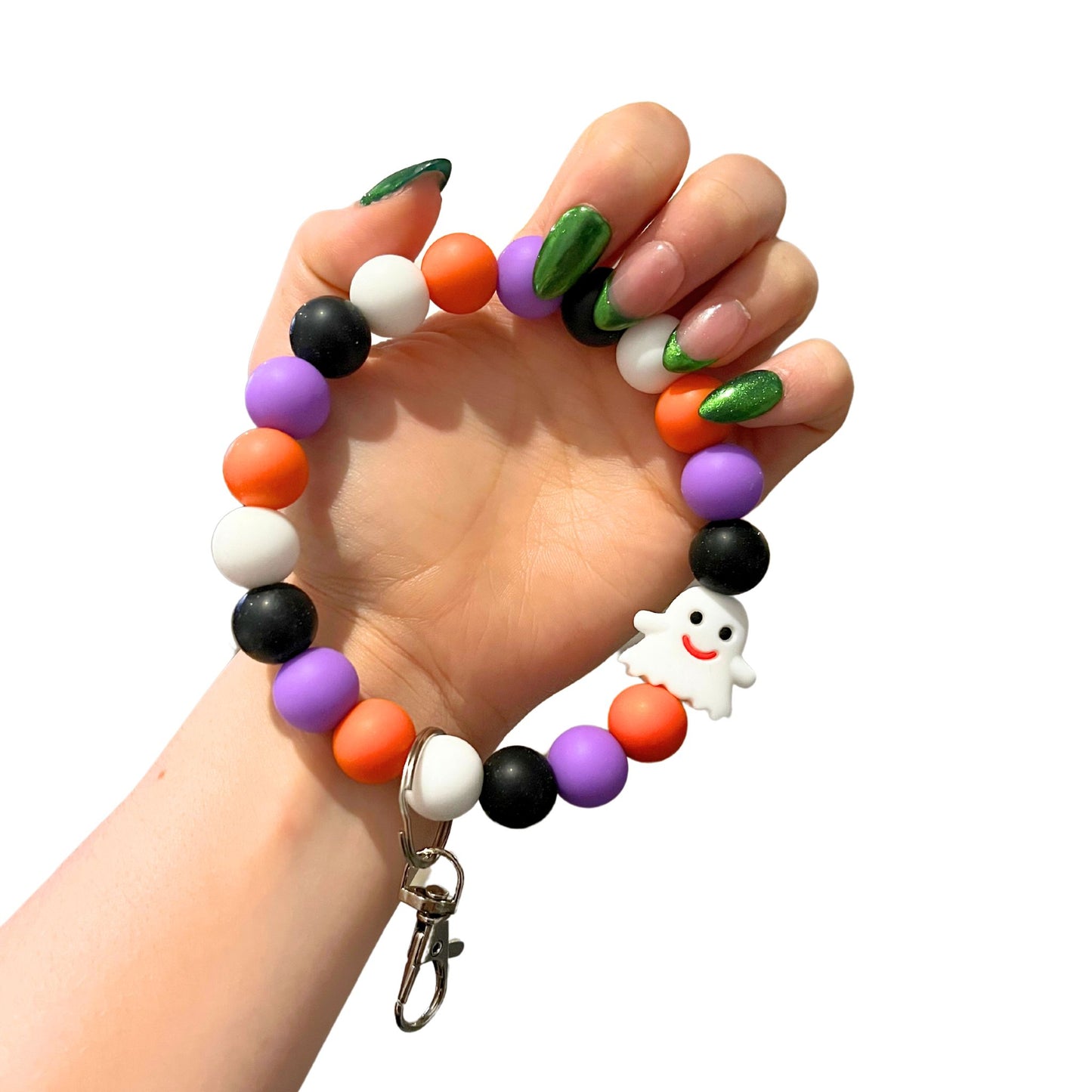 Bracelet en Billes de Silicone Fantôme