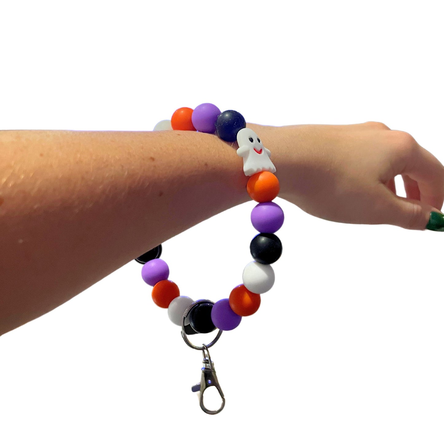 Bracelet en Billes de Silicone Fantôme