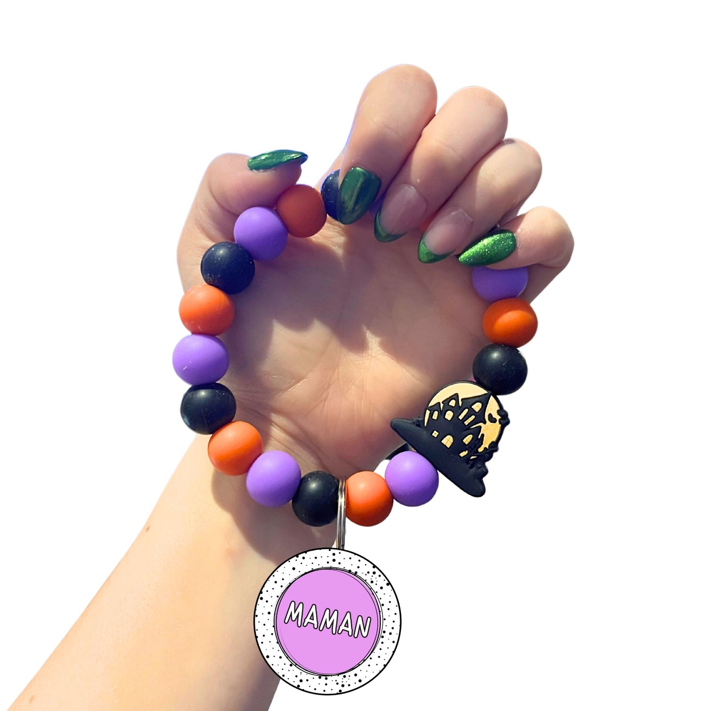 Bracelet en Billes de Silicone Maison Hantée