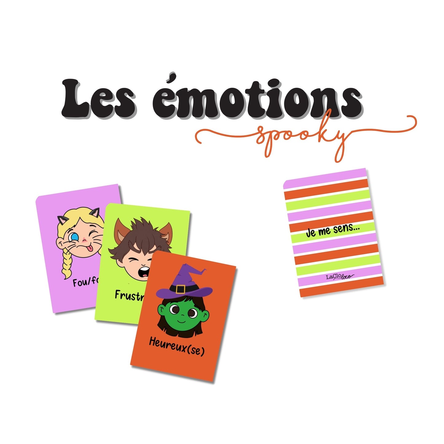 Cartes Émotions Halloween