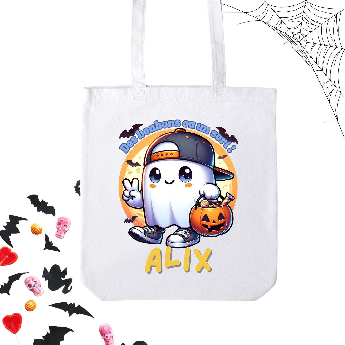 Tote Bag Personnalisable pour la Collecte de Bonbons