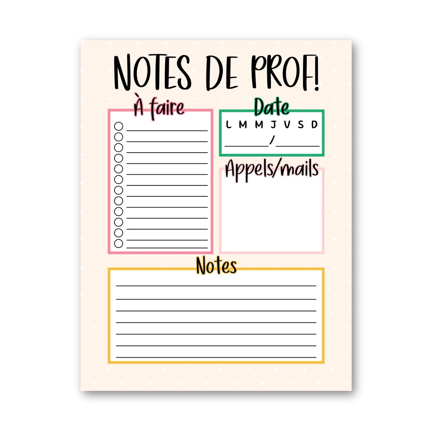 Bloc-Notes Scolaire