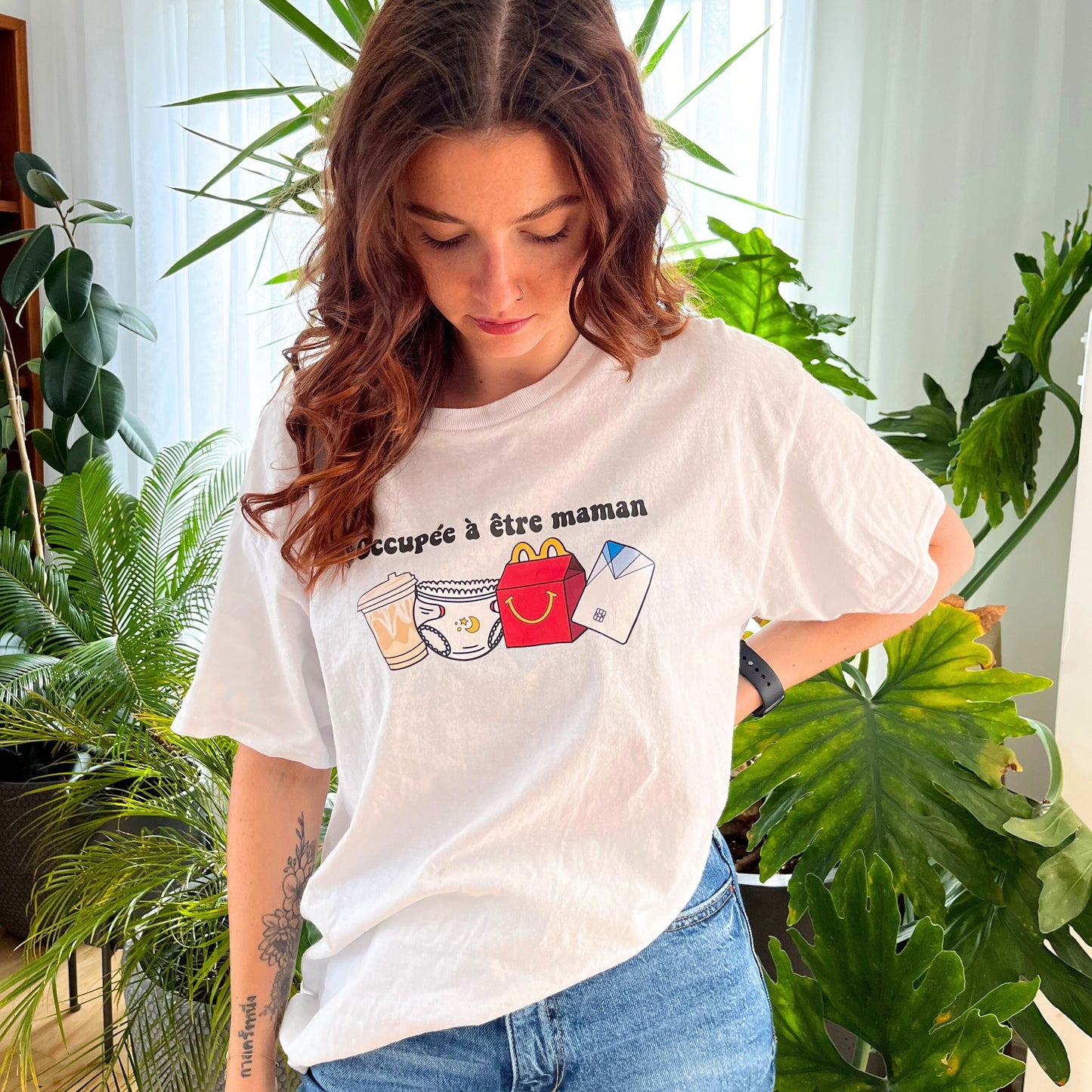 T-Shirt « Occupée à être maman »