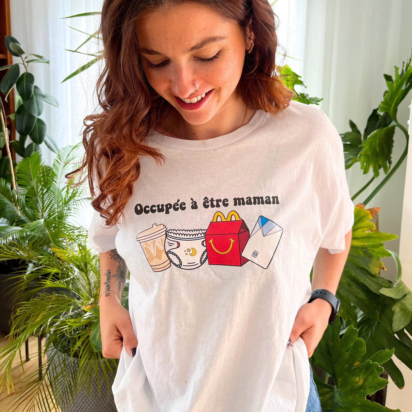 T-Shirt « Occupée à être maman »