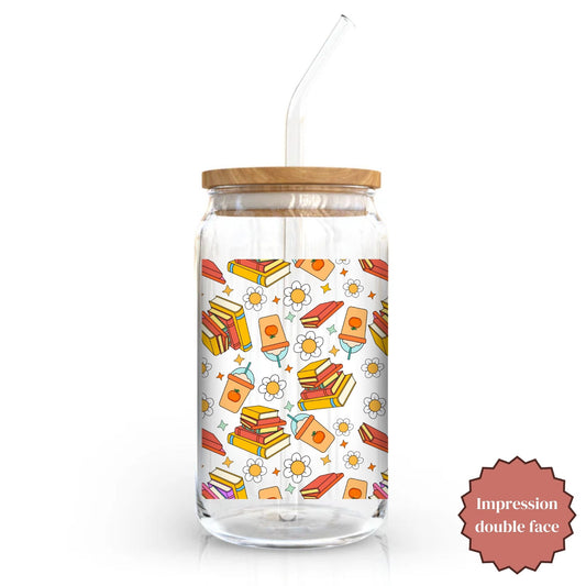 Le Literary Latte Glass