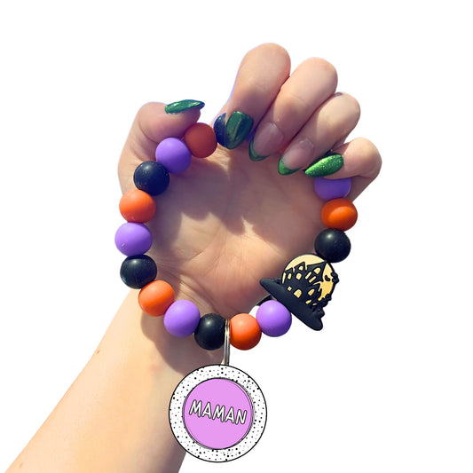 Bracelet en Billes de Silicone Maison Hantée