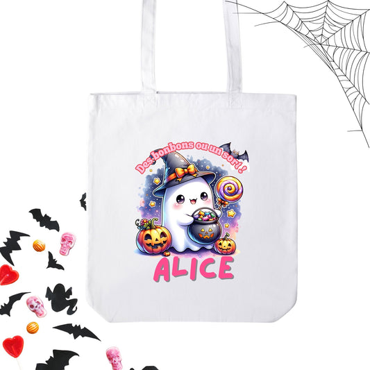Tote Bag Personnalisable pour la Collecte de Bonbons