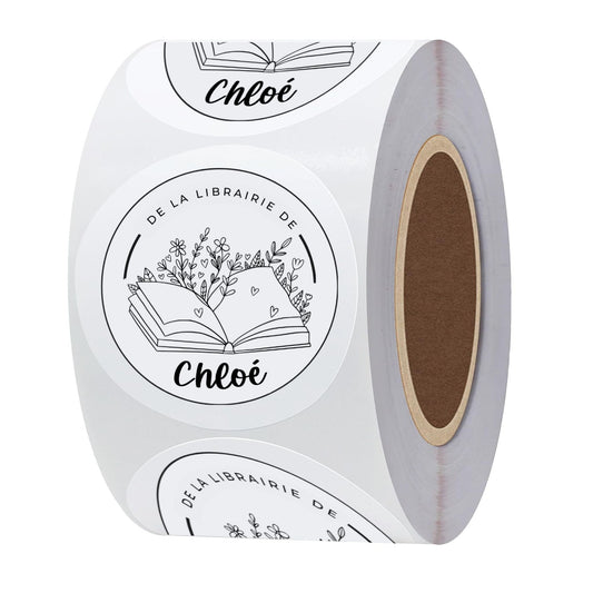 Sticker Personnalisé pour Livres
