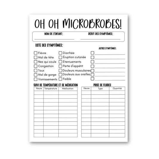 Bloc-Notes Microbes